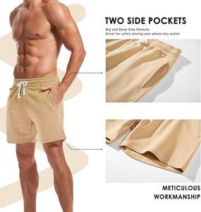 Pantalones cortos clásicos de lana de algodón Tacto suave Uso diario Deportes activos y trajes Casuales - Product Image 6