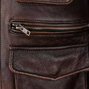 Veste en cuir de vachette douce au toucher de qualité supérieure, nouvelle arrivée, mode personnalisée pour homme, coupe ajustée, veste en cuir de motard pour homme - Product Image 5