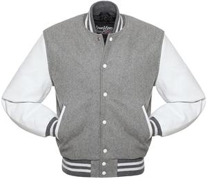 Veste de baseball varsity en cuir avec broderie en chenille personnalisée pour hommes - Product Image 1