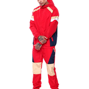 Ensemble de survêtement coupe-vent pour homme léger et de haute qualité, uni, respirant, séchage rapide, imperméable, design 2 en 1, automne - Product Image 5