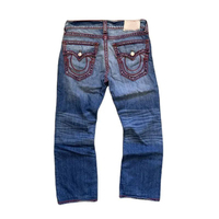 Pantalones Vaqueros de Invierno para Hombre, Corte Regular, Transpirables, Peso Medio, con Parches, Frente Plano, 100% Algodón, Personalizados