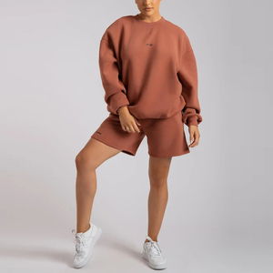 Unisex 100% Cotton Heavyweight Hoodie and Jogger Set Oversized Sweatshirt and Sweatpants with Printed Design for Winter - Product Image 4