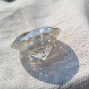 Pendentif en moissanite blanche facettée de qualité supérieure, taille excellente, personnalisé, 110 carats, bijoux créés en laboratoire, bagues, perles, pierres précieuses, tailles 20 mm, 9 mm - Product Image 2