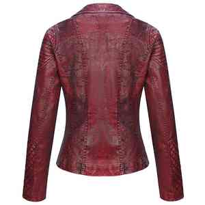 Vêtement de sport UNIQUE 2026 Veste en cuir de moto en peau de mouton véritable pour femme Vintage décontractée Réversible Imperméable Hiver - Product Image 3