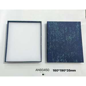 Vikilady ภาชนะใส่เครื่องประดับ160*190*35มม. สีน้ำเงินเข้มประดับด้วยสีขาวบรรจุในกล่องของขวัญตกแต่ง - Product Image 1