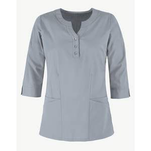 Ensemble de blouses médicales pour femmes, tissu extensible à séchage rapide de haute qualité, haut à col rond, pantalon cargo, uniforme médical pour infirmières et médecins, ensembles de blouses médicales en gros - Product Image 5