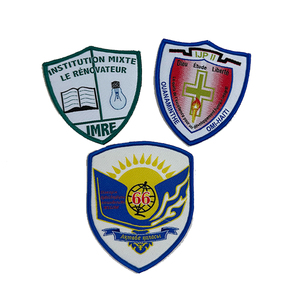 Patchs tissés personnalisables, plusieurs couleurs, techniques de broderie chenille, organza, twill, PVC imprimé pour vêtements DIY, adhésif - Product Image 6