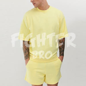 T-shirt personnalisé pour hommes, ensemble court, survêtement respirant, vêtements d'été, ensemble 2 pièces décontracté grande taille-t-shirt et short - Product Image 1