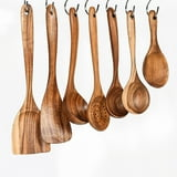 Handcrafted Wooden Kitchenware for <b>Small</b> Spaces Vintage Style Wooden Spoon and Spatula for Homemade Meals Artisanal Wooden - Product Image 6