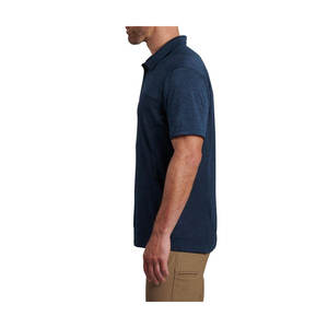 OEM Service-Camisetas informales de manga corta para hombre, camisetas de polo 100% algodón con estampado de logotipo personalizado, patrón sólido de talla grande - Product Image 5