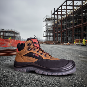 Botas de Seguridad de Cuero Sherpa S3 EN20345 Talla 44 Marrón/Rojo - para Equipo de Seguridad y Supervivencia - Product Image 3