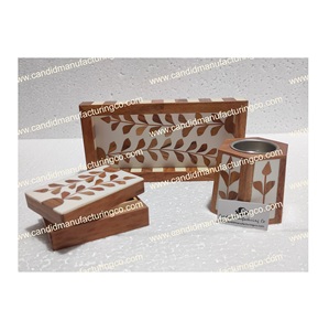 Quemador de incienso de madera Madkhan, juego de regalo, incrustaciones de perlas Madre, embalaje en caja para Benzoin Oud Ambergris, Océano religioso de bergamota - Product Image 3