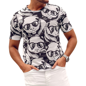 Camiseta de sublimación de poliéster 100% personalizada de fábrica al por mayor para hombres, camisetas lavadas con impresión por sublimación completa, servicio OEM - Product Image 2