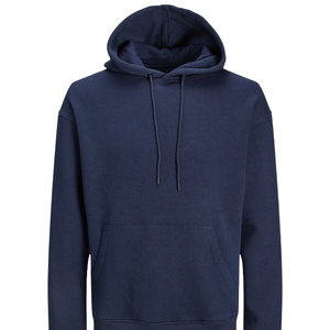 Nouveau sweat à capuche bleu marine pour hommes et femmes unisexe doux coton polaire sweat chaud pull à capuche Logo personnalisé OEM hiver Streetwear - Product Image 2