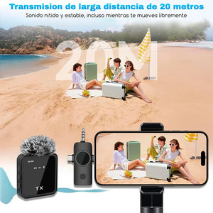 <b>Wireless</b> Lavalier Microphone for Cell Phone <b>Camera</b> 3.5mm - Assorted Colors - Product Image 4