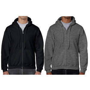 Custom Logo Solid Color Heavyweight Zip up <b>Men</b> <b>Hoodies</b> <b>Thick</b> Cotton French Terry <b>Thick</b> Oversized Zip up <b>Hoodies</b> <b>for</b> <b>Men</b> - Product Image 5