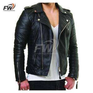 Chaqueta de cuero para hombre con forro suave, corte clásico, ropa exterior para moda urbana diaria, atuendos casuales y estilo informal para el día a día. - Product Image 1