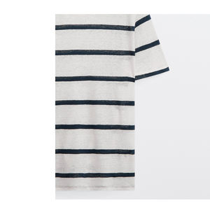 Camiseta de algodón 100% de manga corta ajustada de estilo personalizado para hombre, nueva ropa informal de calle con patrón sólido de punto de alta calidad - Product Image 6