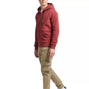 Sudaderas con capucha y cremallera de lana de peso pesado OEM, sudaderas de gran tamaño Unisex con logotipo personalizado, diseño forrado de punto, estampado para invierno de talla grande - Product Image 1