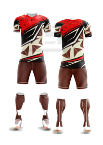 Uniforme de Fútbol Elite para Equipo, Transpirable, con Pantalones Cortos, Impresión por Transferencia de Calor, 100% Poliéster, Diseñado para Torneos - Product Image 3