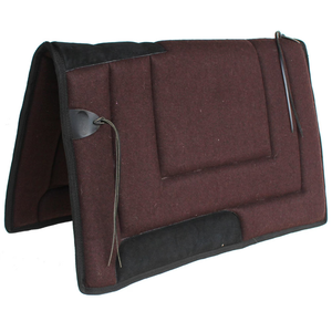 Tapis de selle western matelassé élégant de qualité supérieure avec doublure polaire respirante, logo personnalisé, vente en gros pour l'équitation - Product Image 1