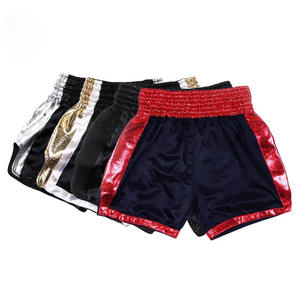 Pantalones cortos Muay Thai sublimados de alta calidad, precio al por mayor, pantalones cortos Muay Thai personalizados, recién llegados, pantalones cortos con logotipo bordado - Product Image 5
