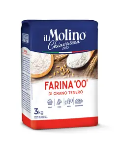 High Quality 100% Natural Flour SOFT WHEAT FLOUR 00 Ideal for Professional Use Made in Italy Ready for Shipping 3 KG