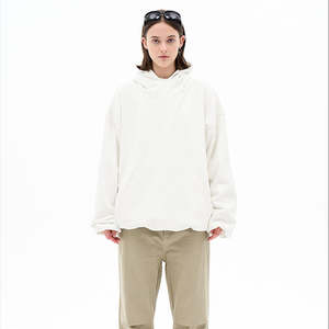 Sweat à capuche d'hiver épais en coton 500gsm personnalisé de haute qualité pull à capuche pour femme taille libre - Product Image 4