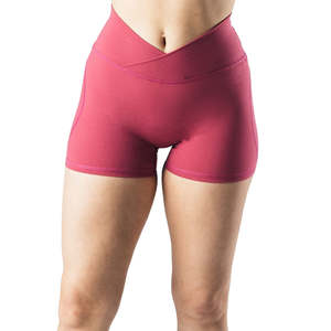 Pantalones cortos de Yoga para mujer más vendidos 100% poliéster activo gimnasio pantalones cortos elásticos pantalones de Yoga - Product Image 6