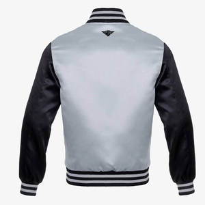 Chaquetas universitarias de satén para hombre de invierno personalizadas al por mayor chaquetas de béisbol con letras de seda impermeables - Product Image 2