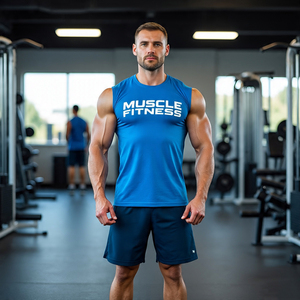 Muscle Fitness Bodybuilding Sublimation Tee Shirts Boys Yoga Exercise Quick Dry T Shirts Boys Running Muscle Athletic T Top Men - Product Image 3