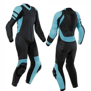 Suite de moto personnalisée de la meilleure qualité avec logo personnalisé à vendre 100% cuir meilleure vente - Product Image 1