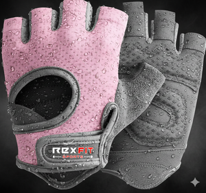 Rexfit Sports Women Gym Workout <b>Gloves</b> Breathable <b>Fingerless</b> Lightweight <b>Gloves</b> for Weightlifting, Cycling & Fitness - Product Image 4