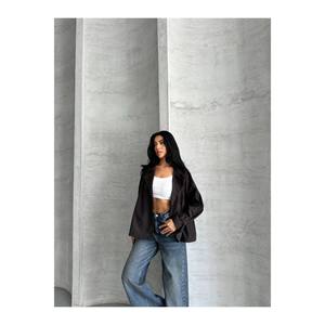 Trench Crop da donna con bracciale alla moda Crop Design e polsino per un Look elegante - Product Image 5
