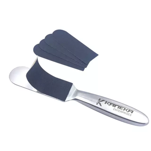 Lime à pied professionnelle en acier inoxydable, éliminateur de callosités, outil de pédicure, râpe à pied en métal avec papier de verre - Product Image 3