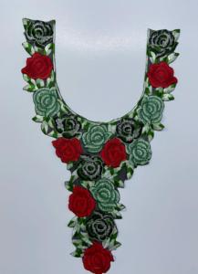 Encolure en dentelle gracieuse avec broderie de fil et de paillettes Style à coudre pour vêtements fantaisie Sarees Robes Blouse Kurti Robes - Product Image 5