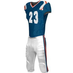 Uniforme de football américain de conception de vêtements de sport de style différent uniforme de football américain de couleur unie - Product Image 2