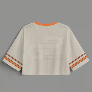 เสื้อครอปฟุตบอลสำหรับผู้หญิง ระบายอากาศได้ดี ดีไซน์ทันสมัย เหมาะสำหรับการวิ่งและการฝึกออกกำลังกาย - Product Image 2