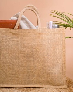 Venta al por mayor de bolsas de playa de yute reutilizables con forro interior de tela pesada duradera Eco-Friendly Resort minoristas proveedor - Product Image 2