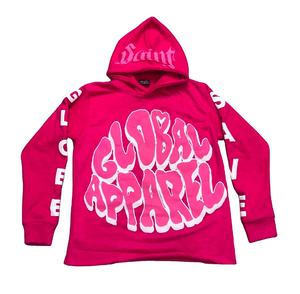 Sudadera con capucha unisex de algodón 100% grueso con cremallera y estampado de pantalla personalizado Sudadera con capucha de invierno de gran tamaño para hombre - Product Image 1
