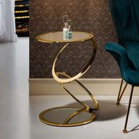 Table basse décorative moderne et luxueuse pour la maison Table basse artisanale de très grande qualité enduite d'or antique pour le bureau à domicile