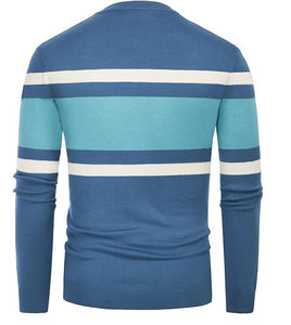 เสื้อสเวตเตอร์แฟชั่นสำหรับผู้ชายเสื้อสเวตเตอร์ถักแบบสวมศีรษะใส่ลำลองสำหรับใส่กลางแจ้งฤดูใบไม้ร่วงฤดูหนาวเสื้อสเวตเตอร์สไตล์ใหม่สำหรับผู้ชาย - Product Image 2