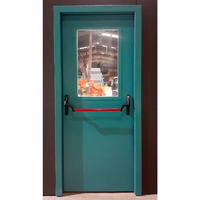 Pintu Kaca Fiberglass Baja Tahan Karat Kontemporer Berkualitas Tinggi, Daun Tunggal/Ganda, Tahan Api, Isolasi Suara Tradivas