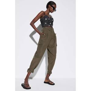 <b>Belted</b> pocket <b>trousers</b> - Product Image 2