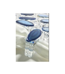 Servilletero de resina multicolor para decoración de comedor contemporánea hecho a mano con diseño duradero y patrones llamativos - Product Image 1