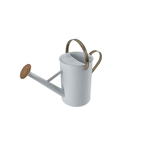 Decorative <b>White</b> Colored Watering <b>Pot</b> Garden Manual <b>Plant</b> Watering Can Flower Design Watering Storage Can - Product Image 2