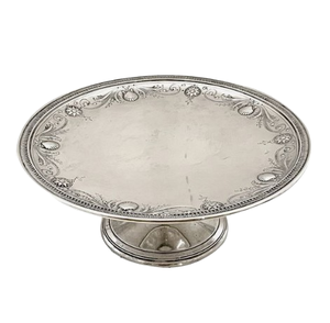 Soporte de pastel de metal de aluminio Soporte de herramienta de pastel de mesa decorativo de un solo nivel para celebración de cumpleaños a bajo precio - Product Image 1