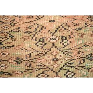 Tapis en laine Patchwork vert beige classique 2.5 X 1.5ft tapis rectangulaires turcs faits à la main pour adolescent vivant en latex pour couloir chambre à coucher - Product Image 5