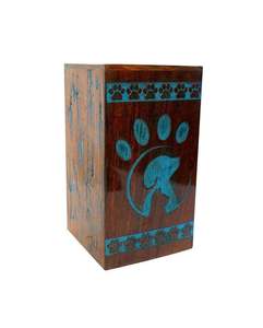 Urnes en époxy et en palissandre pour animaux de compagnie Crémation funéraire Urnes pour adultes Boîte brune Boîte funéraire de crémation pour mère - Product Image 4