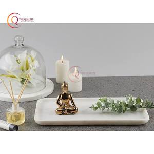 Elegante bandeja de servicio de mármol Rectangular hecha a mano, alta demanda para sacos de frutas chapados, postre, hogar, hoteles, decoración, Platos y platos - Product Image 5